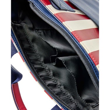 バックスピンゴルフ BACK SPIN! GOLF　ストライプ カートバッグ BSBE01B311 RDNV レッド/ネイビー　2025年モデル　詳細6