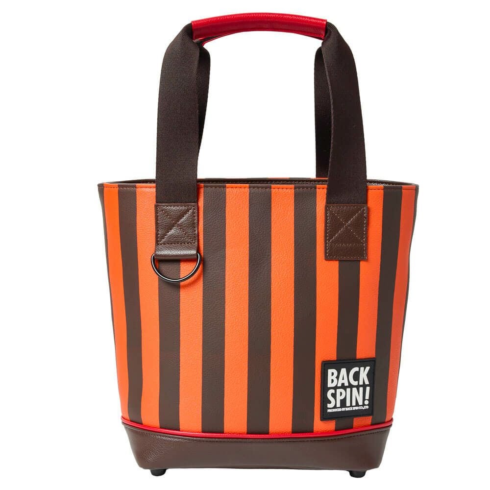 バックスピンゴルフ BACK SPIN! GOLF ストライプ カートバッグ BSBE01B311 ORBR オレンジ/ブラウン 2025年モデル