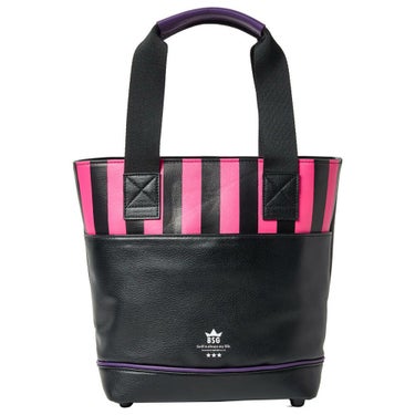 バックスピンゴルフ BACK SPIN! GOLF　ストライプ カートバッグ BSBE01B311 PKBK ピンク/ブラック　2025年モデル　詳細2