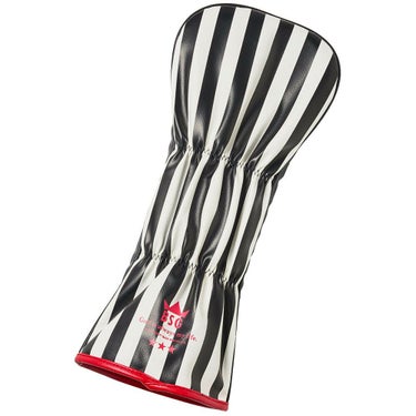 バックスピンゴルフ BACK SPIN! GOLF　ストライプ ドライバー用 ヘッドカバー BSBE01H515 WHBK ホワイト/ブラック　2025年モデル　詳細2