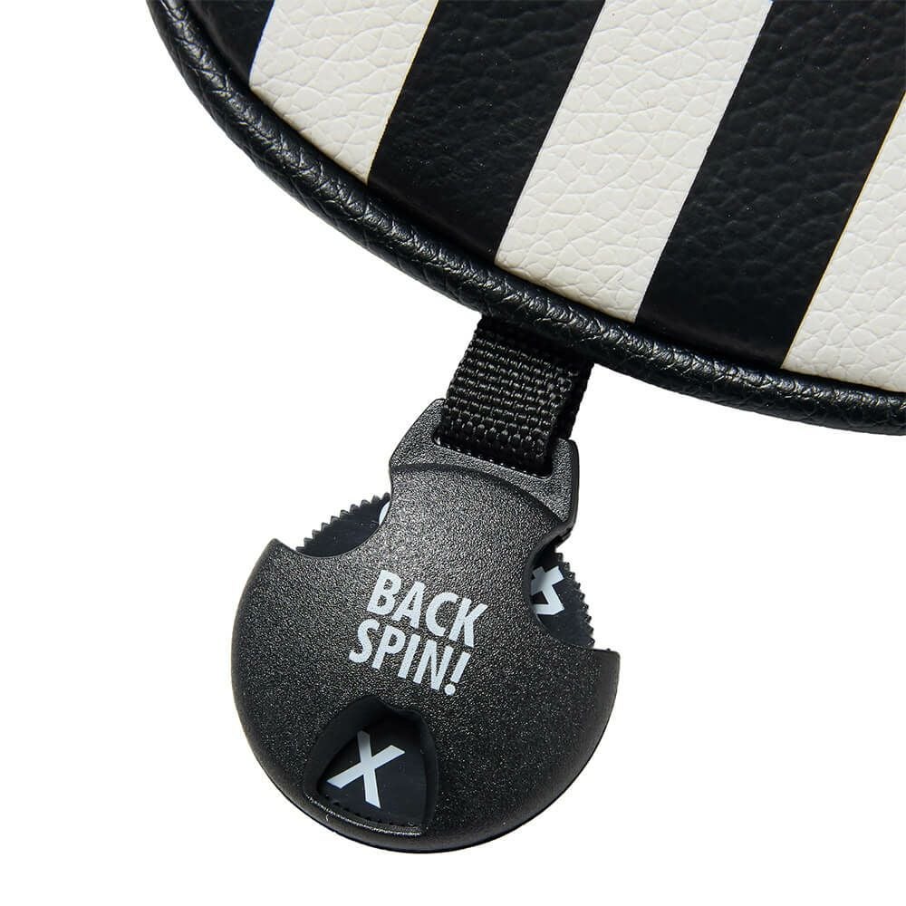 バックスピンゴルフ BACK SPIN! GOLF　ストライプ ユーティリティ用 ヘッドカバー BSBE01H517 WHBK ホワイト/ブラック　2025年モデル　詳細4