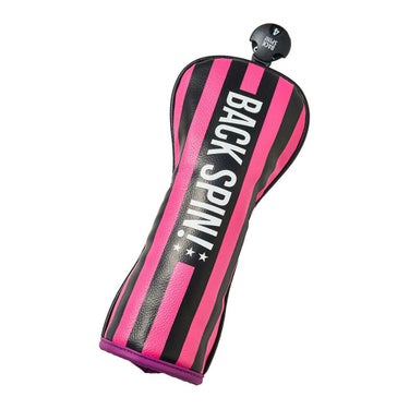 バックスピンゴルフ BACK SPIN! GOLF　ストライプ ユーティリティ用 ヘッドカバー BSBE01H517 PKBK ピンク/ブラック　2025年モデル