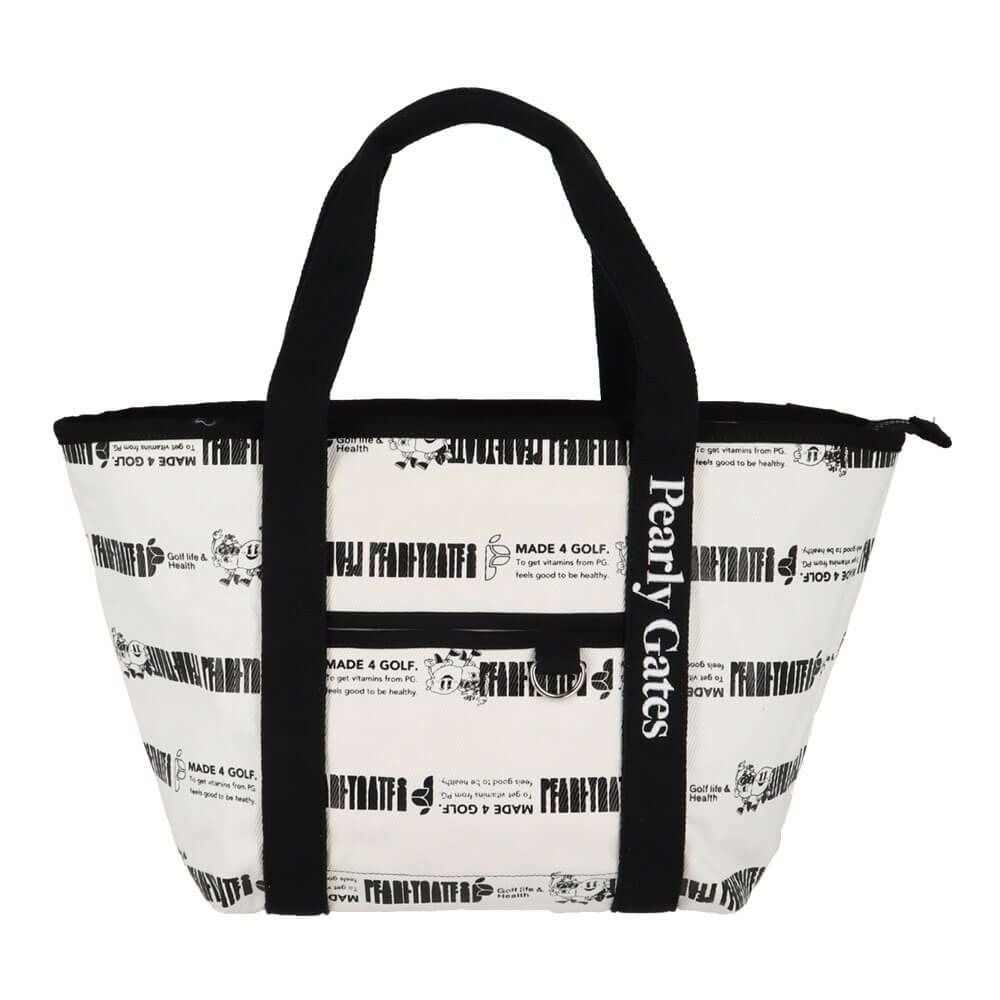 パーリーゲイツ PEARLY GATES　ボーダー柄 ロッカーバッグ 053-5181501 031 ホワイト　2025年モデル