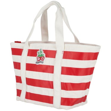 パーリーゲイツ PEARLY GATES　ボーダー柄 ロッカーバッグ 053-5181501 101 レッド　2025年モデル　詳細3