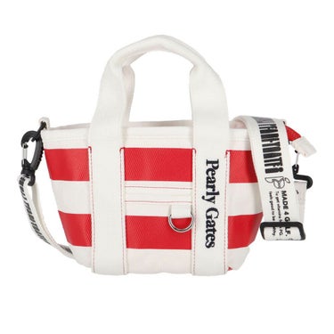 パーリーゲイツ PEARLY GATES　ボーダー柄 カートバッグ 053-5181502 101 レッド　2025年モデル