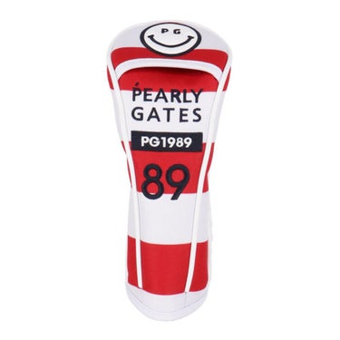 パーリーゲイツ PEARLY GATES　ボーダー柄 ユーティリティ用 ヘッドカバー 053-5184502 101 レッド　2025年モデル