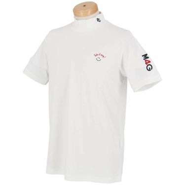 パーリーゲイツ PEARLY GATES　メンズ ハニカム 鹿の子 半袖 モックネックシャツ 053-5267601　2025年モデル 詳細3