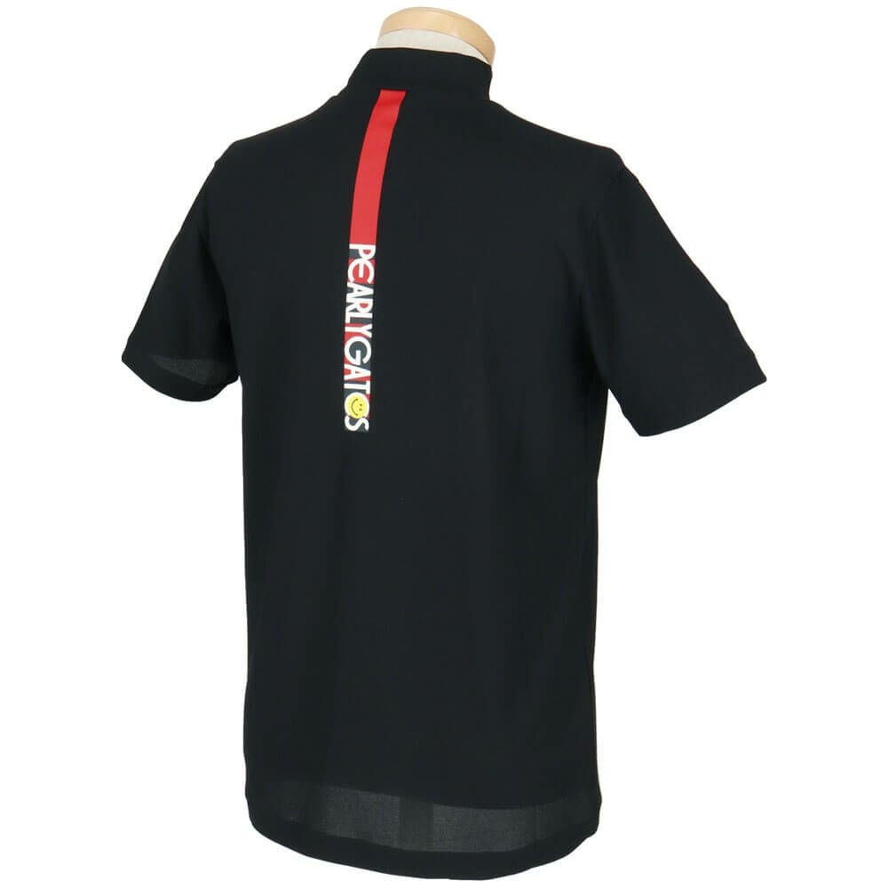 パーリーゲイツ PEARLY GATES　メンズ ハニカム 鹿の子 半袖 モックネックシャツ 053-5267601　2025年モデル 詳細4