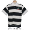 パーリーゲイツ PEARLY GATES　メンズ 切替ボーダー 半袖 ポロシャツ 053-5160509　2025年モデル ホワイト×ダークネイビー