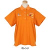 パーリーゲイツ PEARLY GATES　レディース ロゴプリント Pe格子サッカー 半袖 ポロシャツ 055-5260618　2025年モデル オレンジ