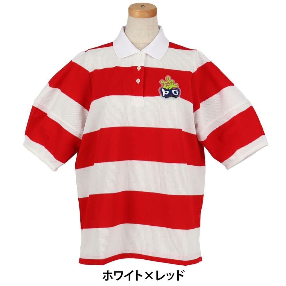 パーリーゲイツ PEARLY GATES レディース 切替ボーダー 半袖