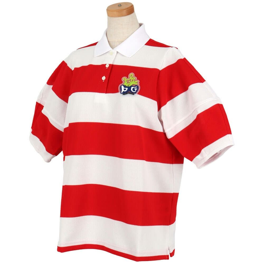 パーリーゲイツ PEARLY GATES　レディース 切替ボーダー 半袖 ポロシャツ 055-5160510　2025年モデル 詳細3