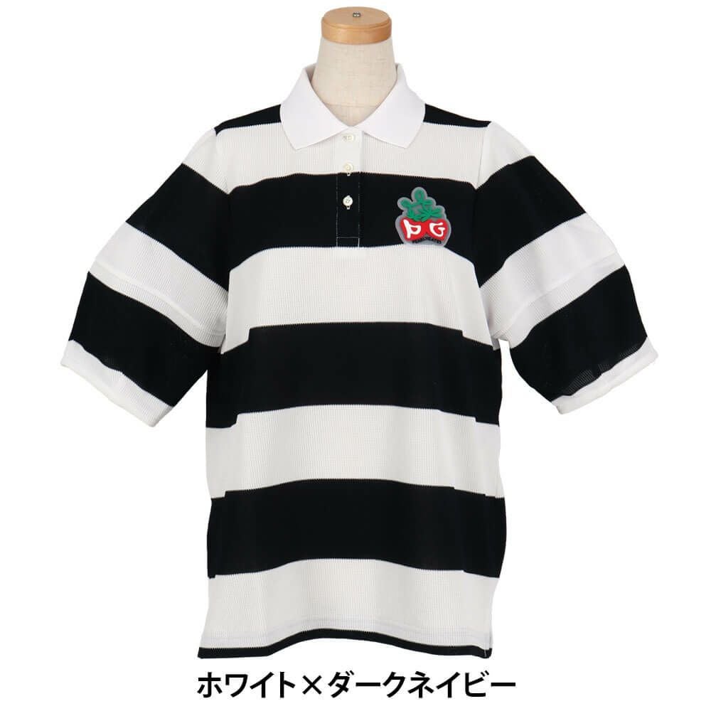 パーリーゲイツ PEARLY GATES レディース 切替ボーダー 半袖