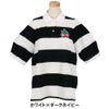 パーリーゲイツ PEARLY GATES　レディース 切替ボーダー 半袖 ポロシャツ 055-5160510　2025年モデル ホワイト×ダークネイビー