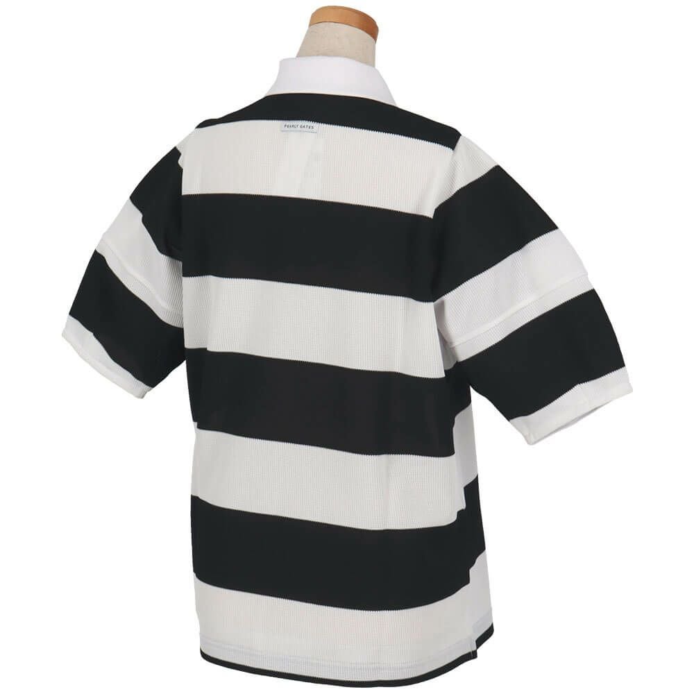 パーリーゲイツ PEARLY GATES　レディース 切替ボーダー 半袖 ポロシャツ 055-5160510　2025年モデル 詳細4