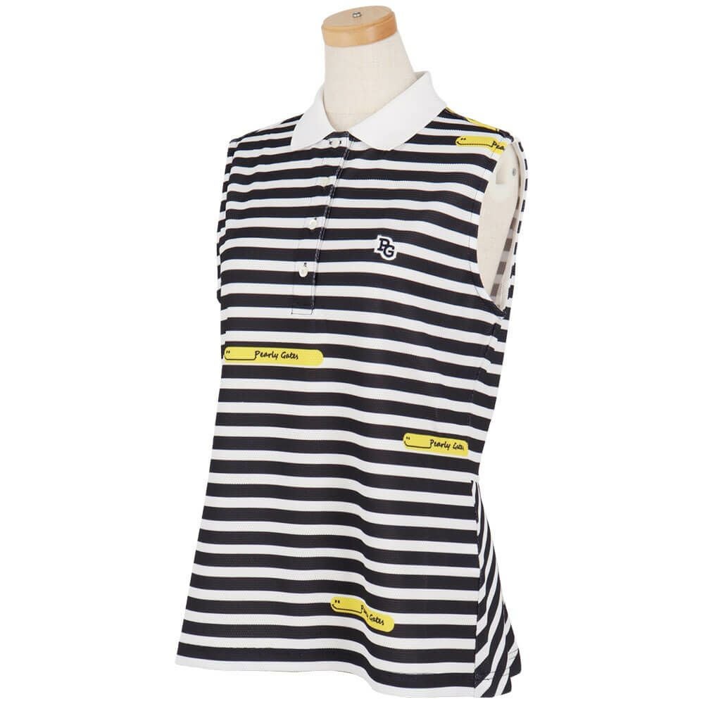 パーリーゲイツ PEARLY GATES　レディース 4WAY ポップコーン スリーブレス ポロシャツ 055-5160526　2025年モデル 詳細3