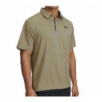 アンダーアーマー UNDER ARMOUR　メンズ 4WAYストレッチ UVケア 半袖 ポロシャツ 1290140 203 Timberwolf Taupe/Black