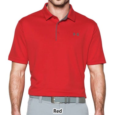 アンダーアーマー UNDER ARMOUR　メンズ 4WAYストレッチ UVケア 半袖 ポロシャツ 1290140 600 Red（600）
