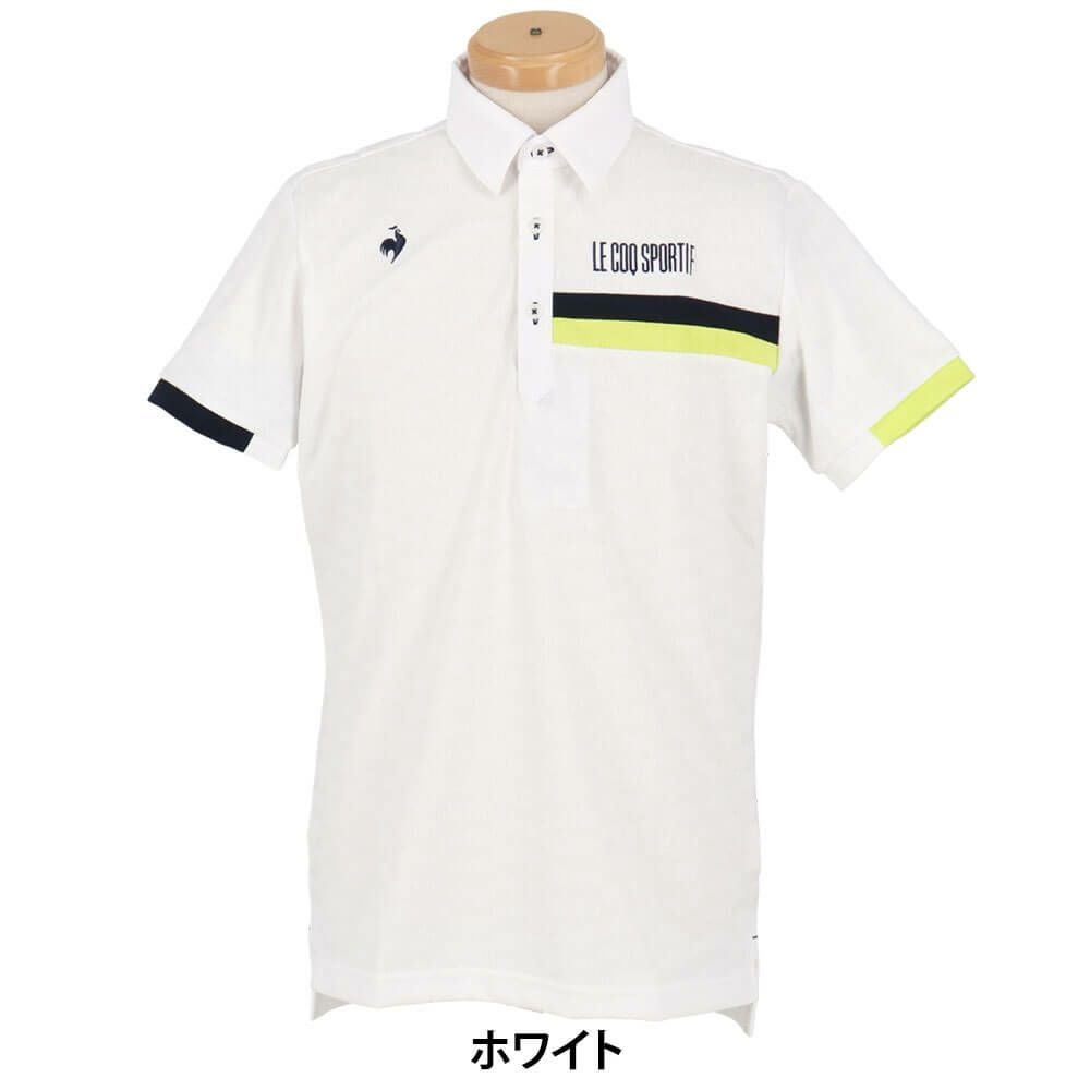 ルコック Le coq sportif メンズ 小柄ジャガード 半袖 ポロシャツ