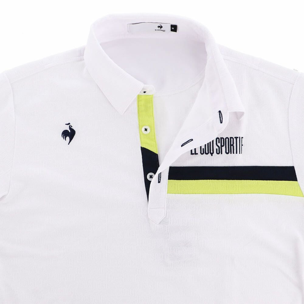 ルコック Le coq sportif メンズ 小柄ジャガード 半袖 ポロシャツ