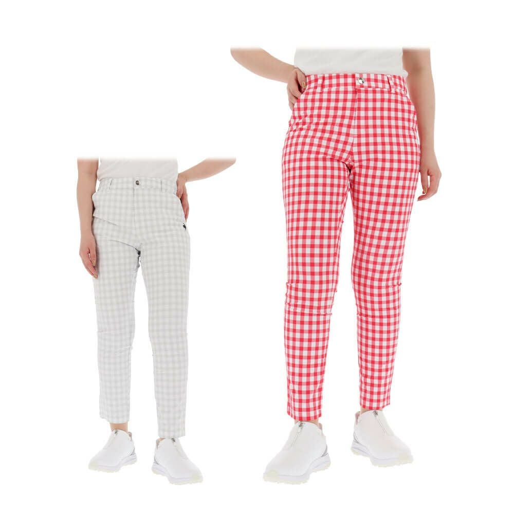 ルコック Le coq sportif　レディース ギンガムチェック 9分丈 パンツ LG5SLP50L　2025年モデル