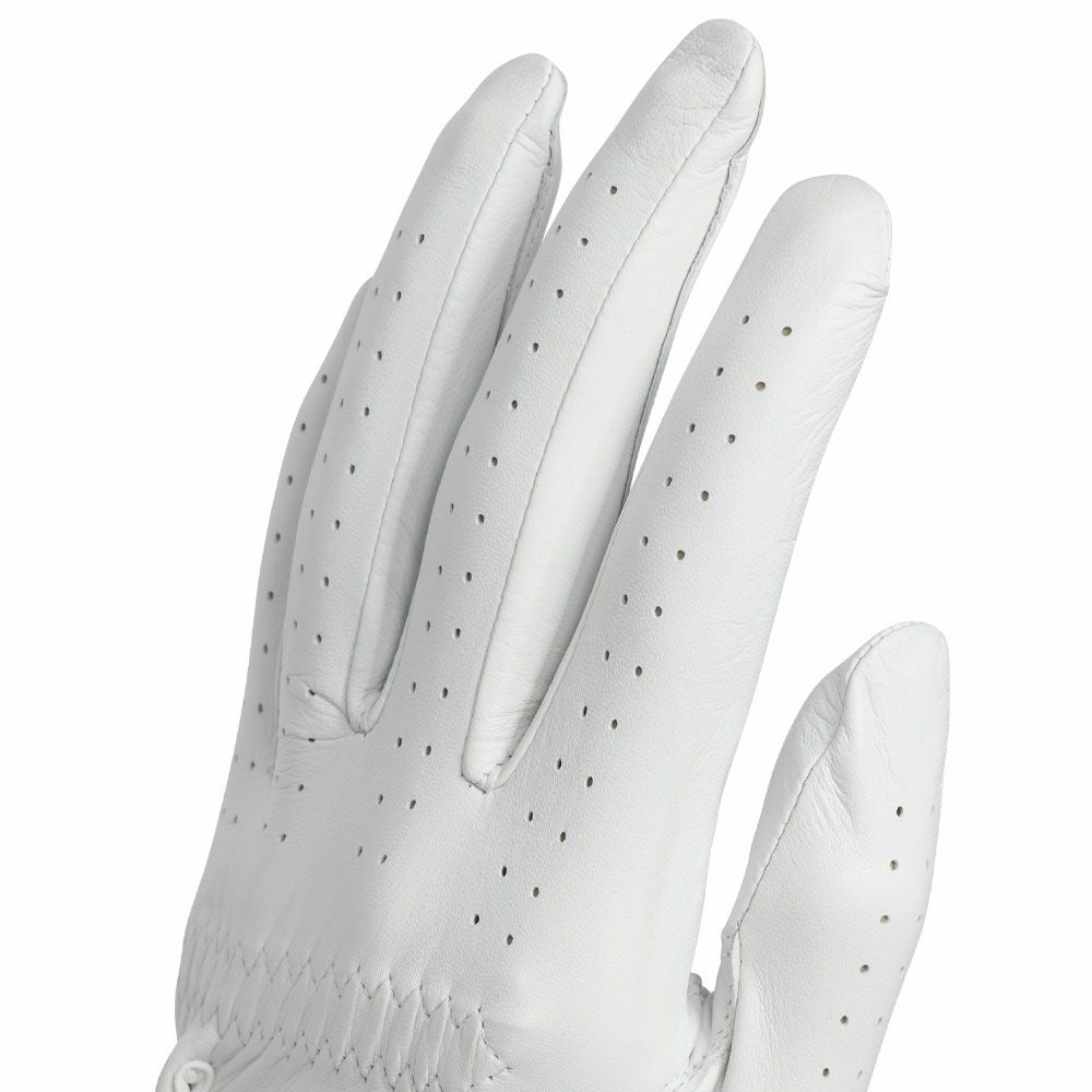 アディダス adidas　PRO LEATHER レザー メンズ ゴルフグローブ KVH40 JE7173 ホワイト　2025年モデル 詳細2