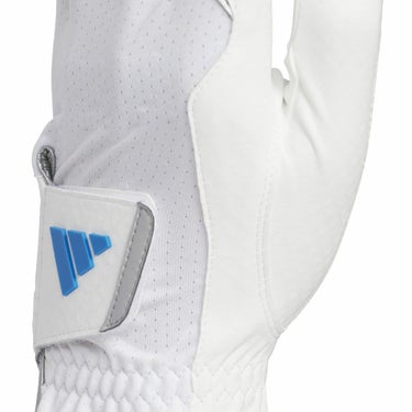 アディダス adidas　COOL クール ハイグリップ25 メンズ ゴルフグローブ KVH41 JE7174 ホワイト/ブライトブルー　2025年モデル 詳細3
