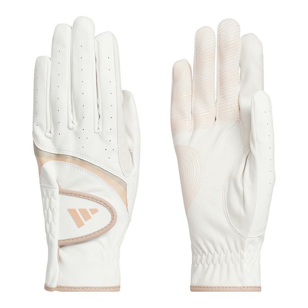 アディダス adidas W ADIZERO ライト ＆ コンフォート ペア 両手用 レディース ゴルフグローブ KVH44 JE7183 ホワイト/ワンダータープ 2025年モデル