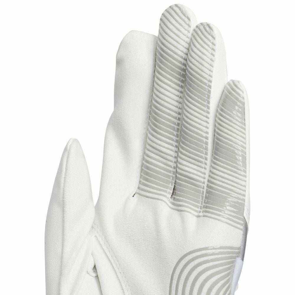 アディダス adidas　W ADIZERO ライト ＆ コンフォート ペア　両手用 レディース ゴルフグローブ KVH44 JE7182 ホワイト/グレーツー　2025年モデル 詳細1