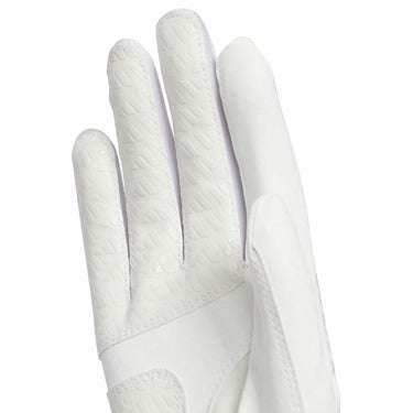  アディダス adidas　W COOL クール ハイグリップ 25 ペア　両手用 レディース ゴルフグローブ KVH39 JE7162 ホワイト/シルバーメタリック　2025年モデル 詳細1