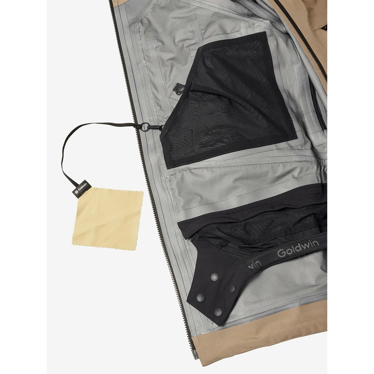 ゴールドウイン GOLDWIN　スキー スノーボードウェア ゴアテックス 3レイヤー ワークポケット ジャケット GORE-TEX 3L Work Pocket Jacket G04301-GT 2024-2025 GRAYISH TAUPE 詳細11