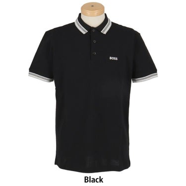 ボス BOSS　Paddy ポロシャツ コットンピケ ロゴアンダーカラー 半袖 ポロシャツ 50469055