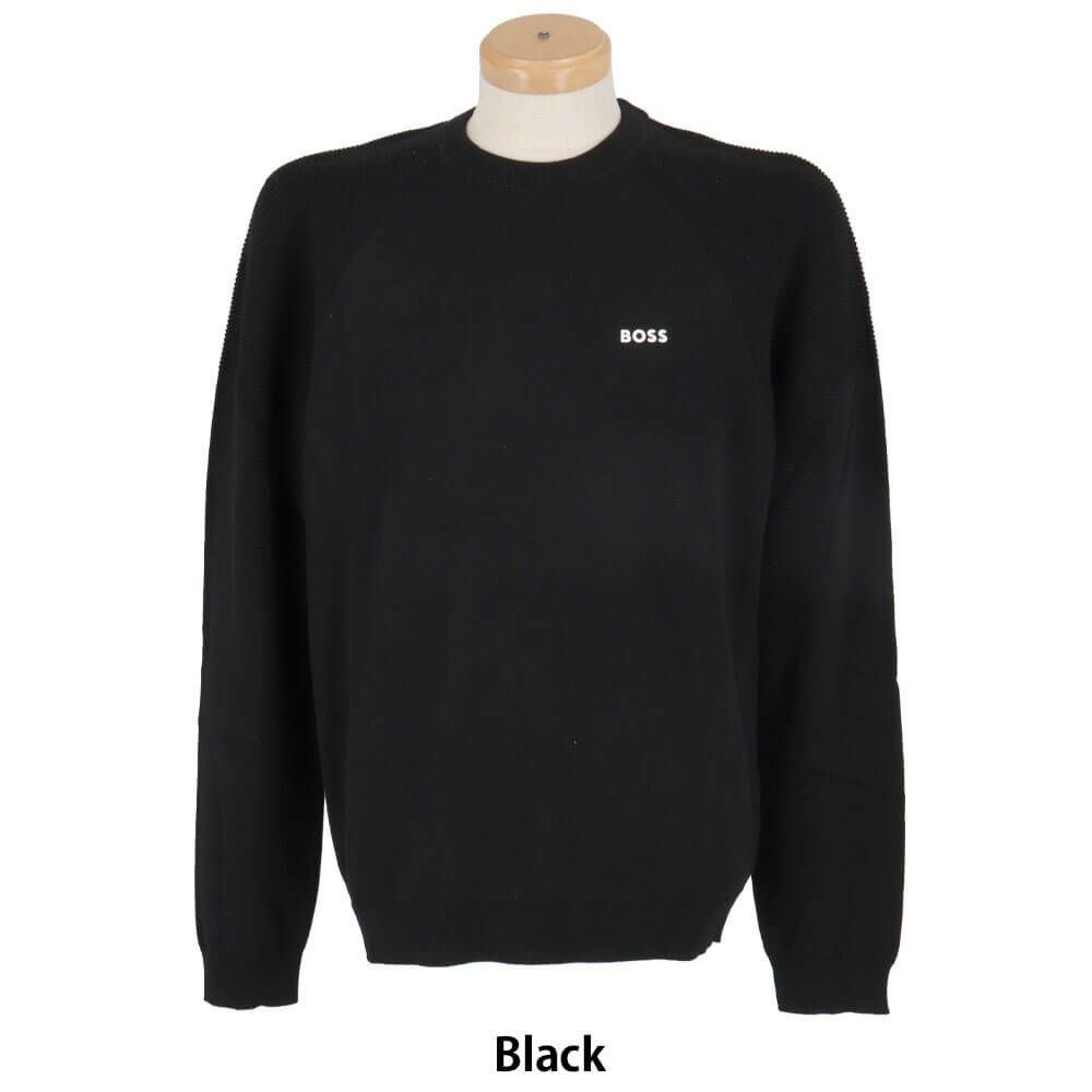 ボス BOSS ニット HUGO BOSS (ヒューゴボス) ウール混 モックネック ハーフジップ ニット