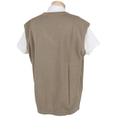 ボス BOSS　編地切替 ロゴ刺繍 Vネック ベスト 50530952 画像3