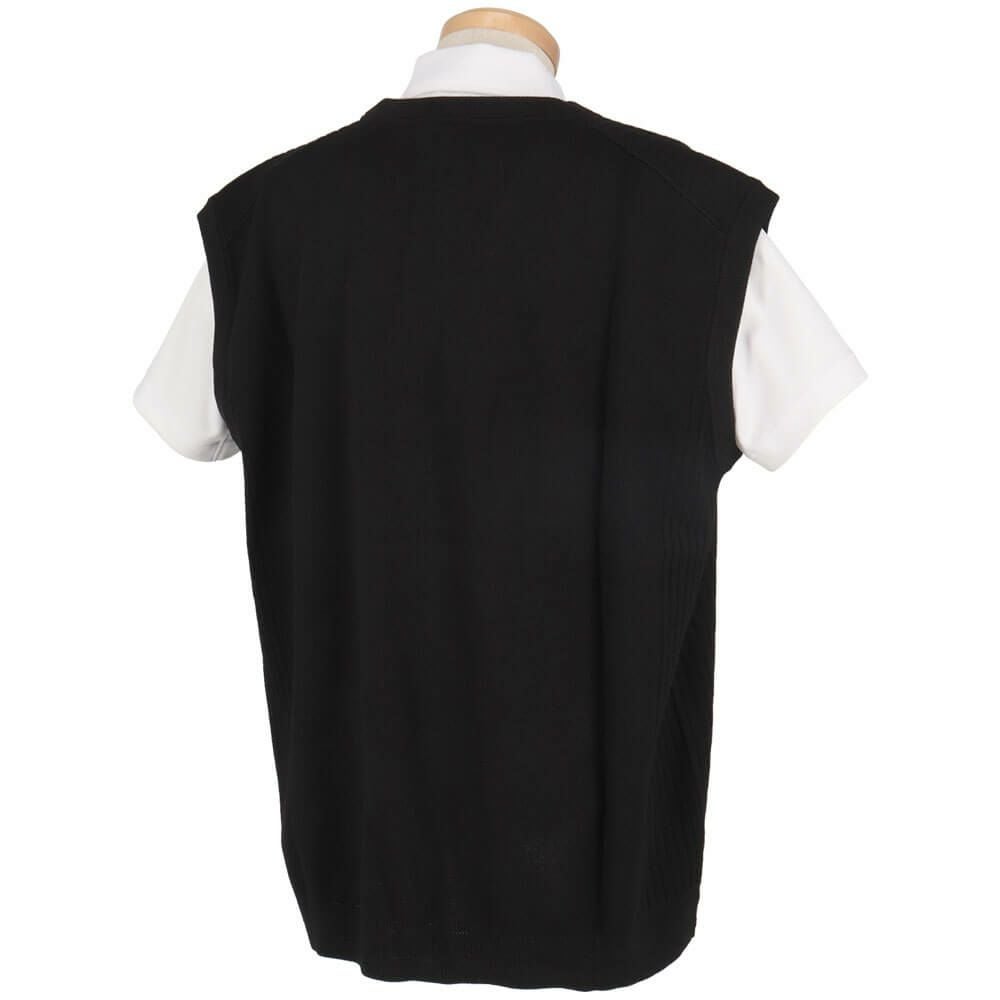 ボス BOSS　編地切替 ロゴ刺繍 Vネック ベスト 50530952 画像5