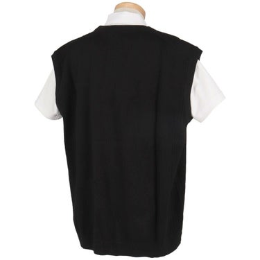 ボス BOSS　編地切替 ロゴ刺繍 Vネック ベスト 50530952 画像5