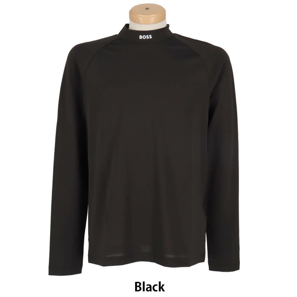 ボス BOSS　ロゴプリント 長袖 モックネックシャツ 50534388