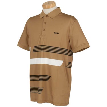 ボス BOSS　Paddy ストレッチジャージー ポロシャツ ストライププリント 半袖 ポロシャツ 50536785 画像9