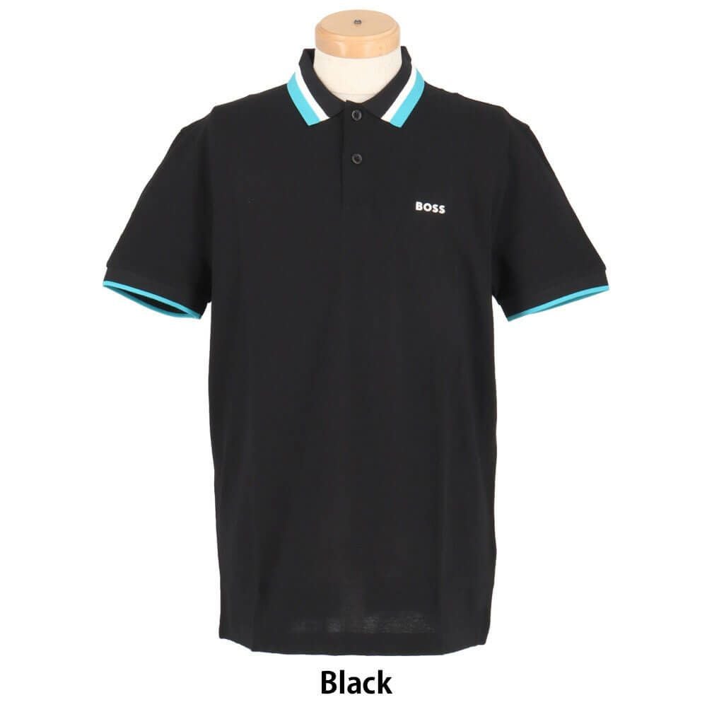 ボス BOSS　Paddy アクティブポロシャツ コントラストライン 半袖 ポロシャツ 50538101