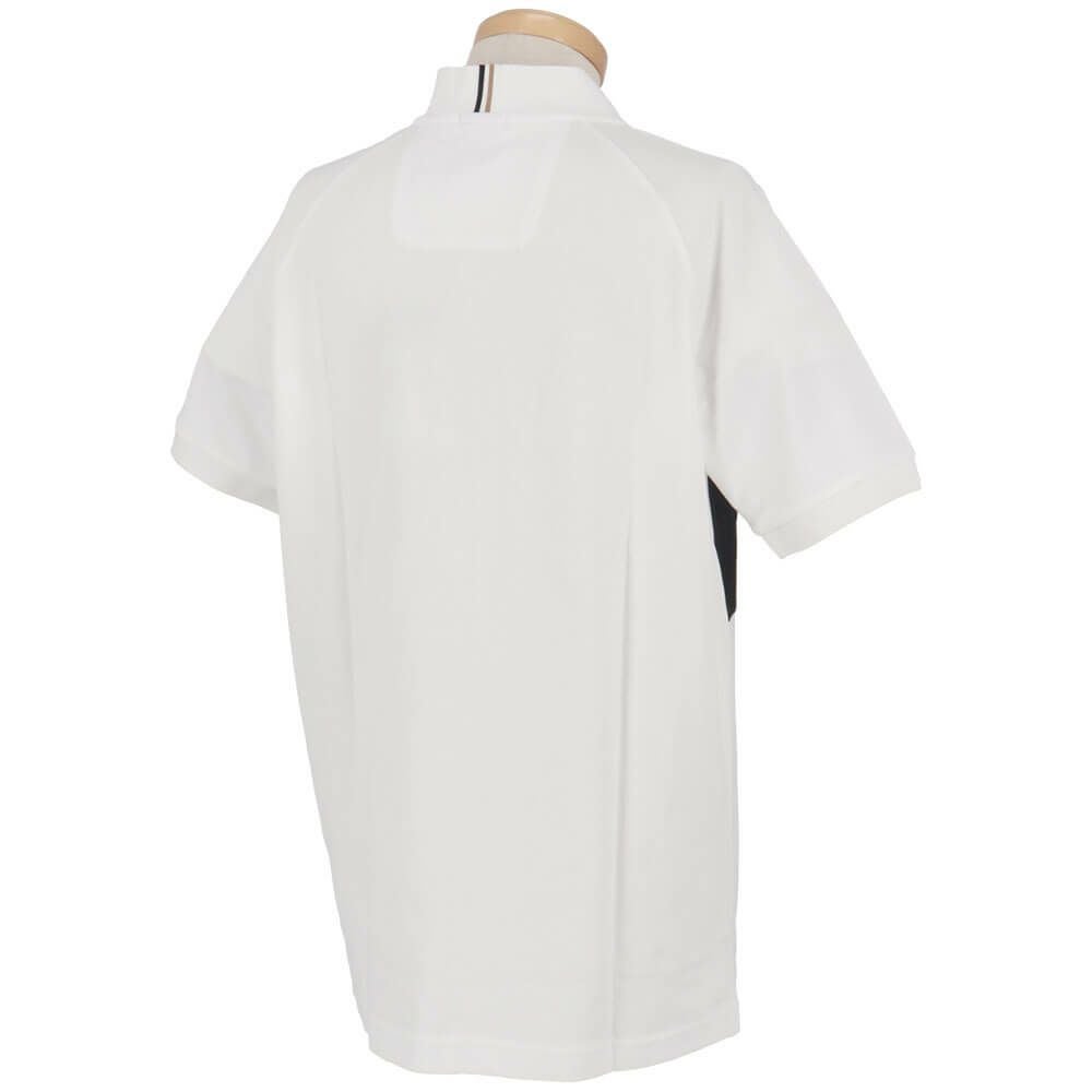 ボス BOSS　アクティブ コットンブレンド ブロックストライプ 半袖 ハーフジップシャツ 50538102 画像3