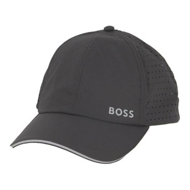 ボス BOSS　タフタ キャップ レーザーカット ドットパターン キャップ 50533357 027 DarkGrey DarkGrey