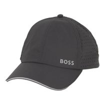 ボス BOSS　タフタ キャップ レーザーカット ドットパターン キャップ 50533357 027 DarkGrey