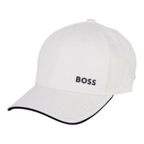ボス BOSS　ロゴプリント コットンツイル キャップ 50519219 100　White