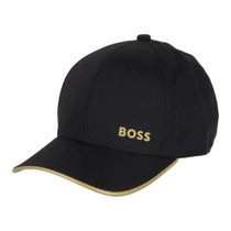 ボス BOSS　ロゴプリント コットンツイル キャップ 50519219 711 Gold