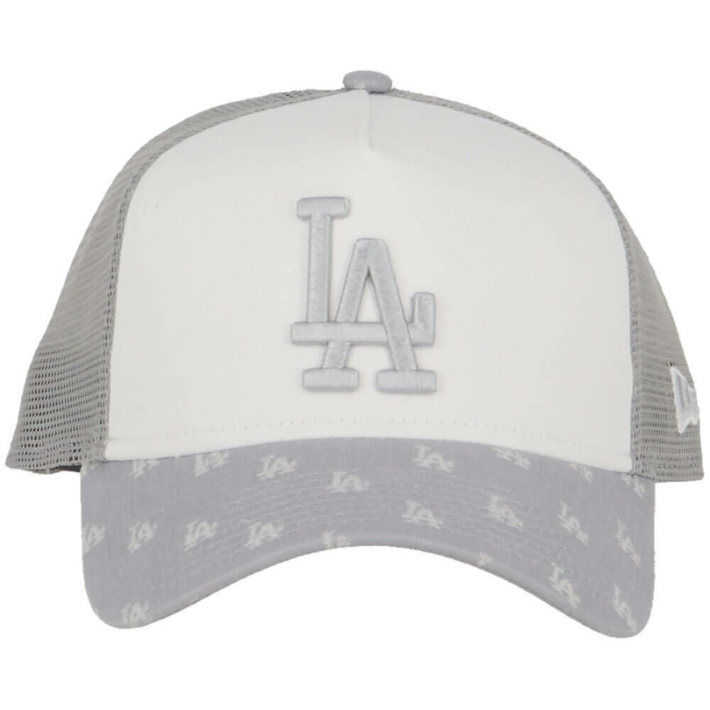 ニューエラ NEW ERA　キャップ 9FORTY A-Frame トラッカー MLB Jacquard ロサンゼルス・ドジャース 14388618 グレー/ホワイト 画像3