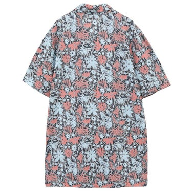 トラヴィスマシュー メンズ 総柄 半袖 ポロシャツ A40149J 2025年モデル ライトグレー