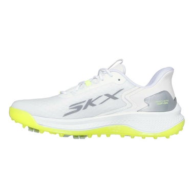 スケッチャーズ SKECHERS　GO GOLF スリップインズ ブレード GF メンズ スパイクレス ゴルフシューズ 214090　2025年モデル ホワイト/イエロー（WYL） 詳細2