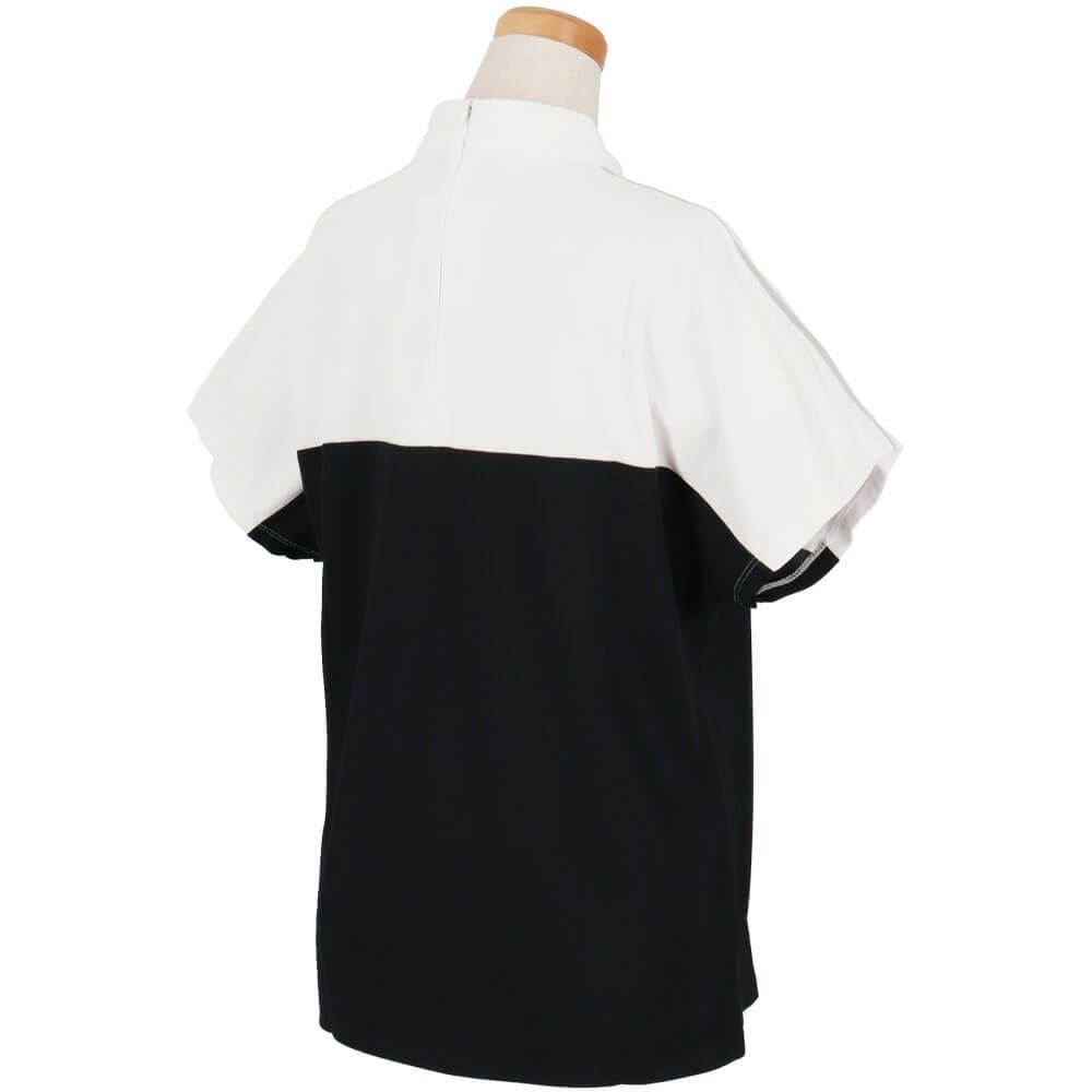 ジュン アンド ロペ JUN ＆ ROPE　レディース バイカラー 半袖 モックネック プルオーバー ERM35100　2025年モデル 詳細2