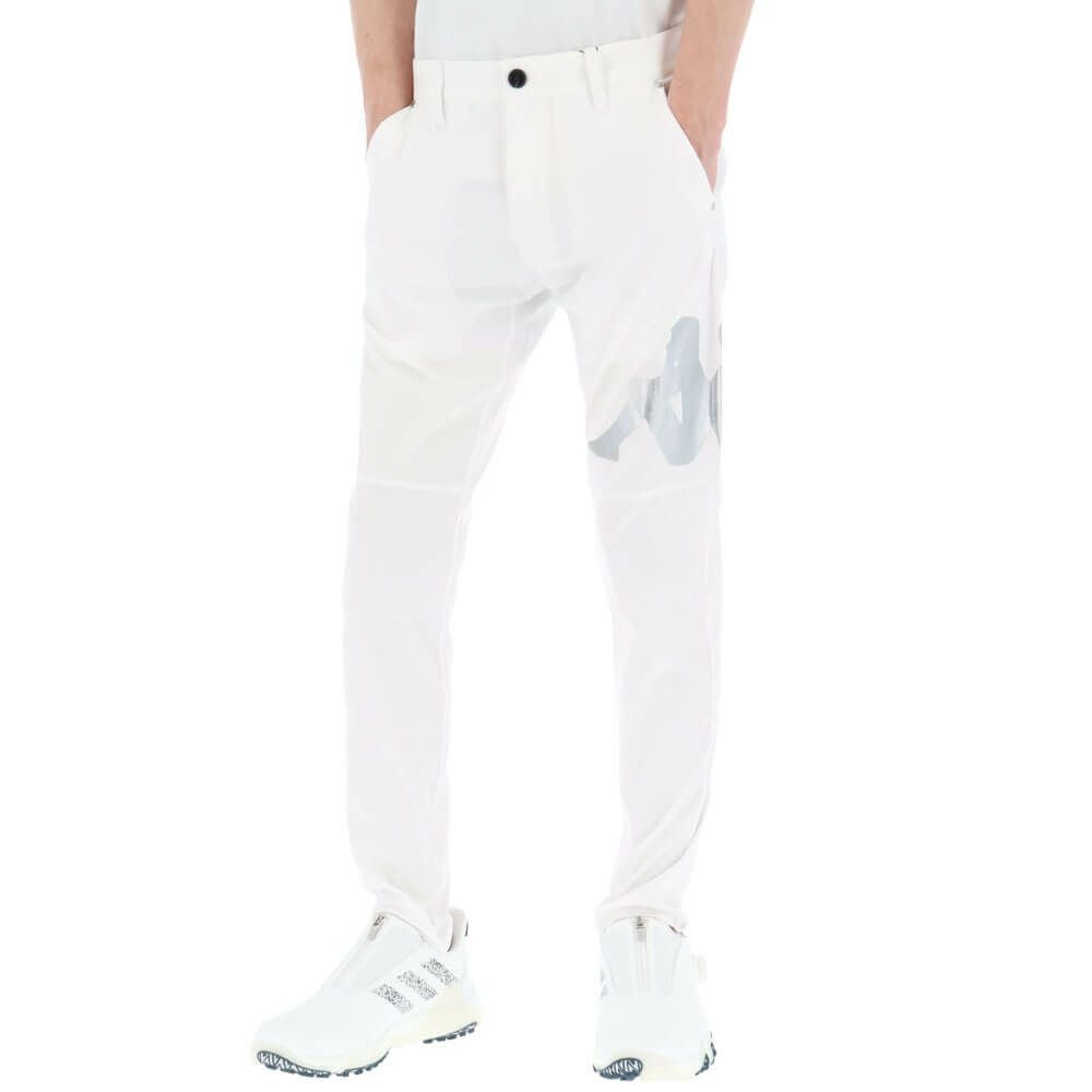 カッパ Kappa　メンズ ロングパンツ 615-307 WT　2025年モデル ホワイト 詳細2