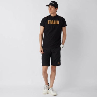 カッパ Kappa　メンズ モックネックTシャツ 615-608 BK　2025年モデル 詳細5